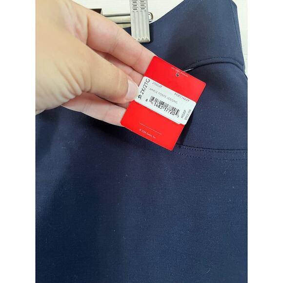 Spanx Ankle Ponte Leggings Port Navy Size 2X Pull On Pants. Worn one time - Picture 7 of 8